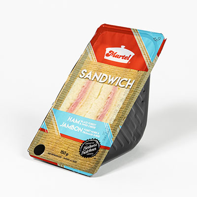 Sandwich jambon f. noire fromage suisse
