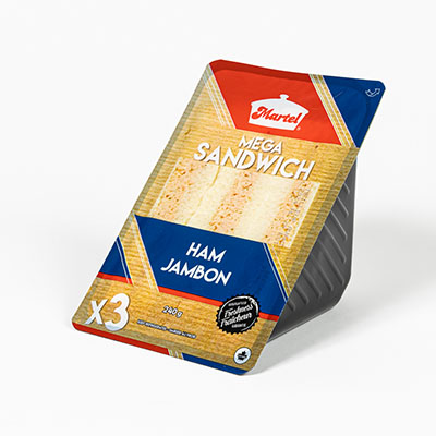Mega sandwich au jambon